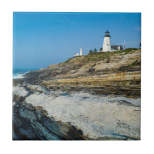 Maine, Pemaquid Point, Pemaquid Point Lighthouse Tile