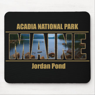 MAINE Picture Font Acadia National Park Mouse Pad