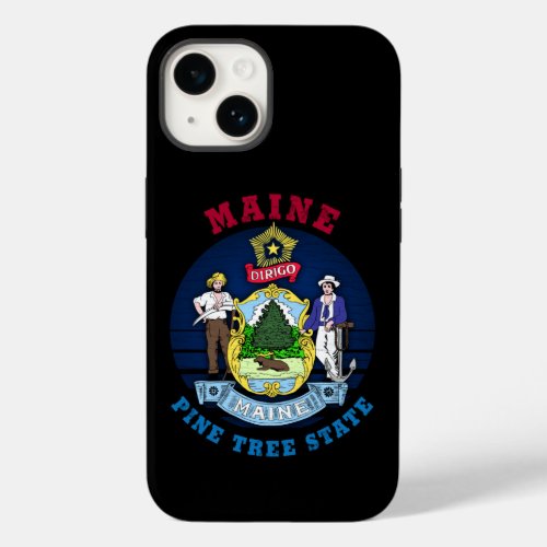 MAINE PINE TREE STATE FLAG Case_Mate iPhone 14 CASE