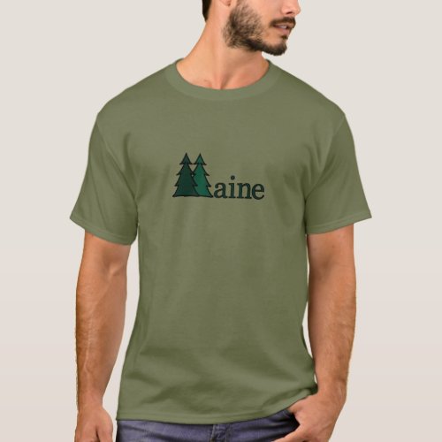 Maine Pine Trees T_Shirt