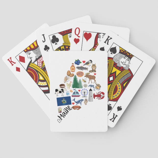 Maine Playing cards (Back)