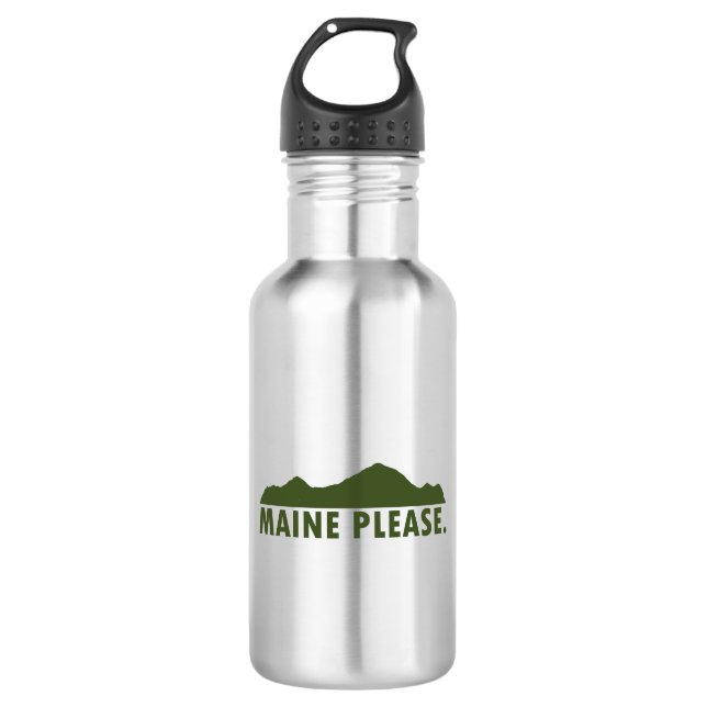 Maine Please Stainless Steel Water Bottle (Front)