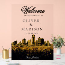 Maine Portland modern Wedding Welcome