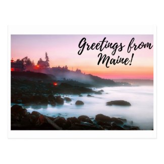 Maine Post Card - Burger Post Art #005 signed