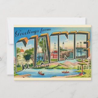 Maine Postcard Moving Announcement