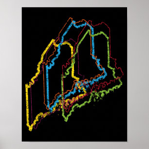 maine pride blur poster