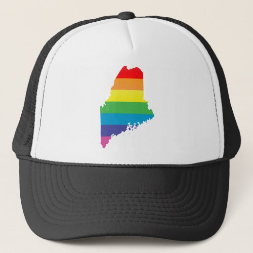 maine pride trucker hat