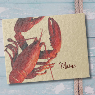 Maine Red Lobster Personalized Puzzle