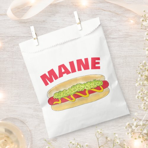 Maine Red Snapper Hotdog Portland ME Food Cookout Favor Bag