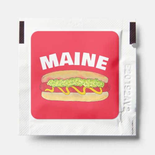 Maine Red Snapper Hotdog Portland ME Food Cookout Hand Sanitizer Packet