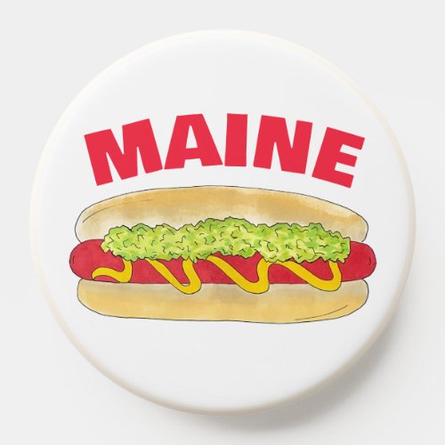 Maine Red Snapper Hotdog Portland ME Food Cookout PopSocket