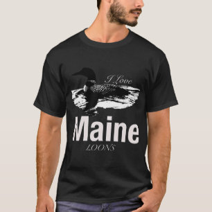 Maine’S Lakes And Pond Loons T-Shirt