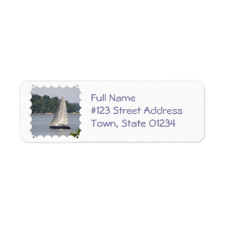 Maine Sailing Mailing Label