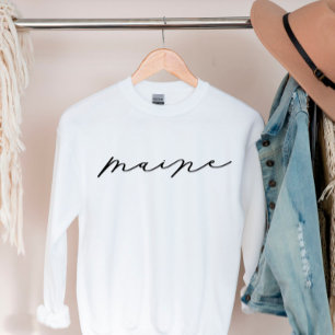 Maine Script State Women’s Sweatshirt