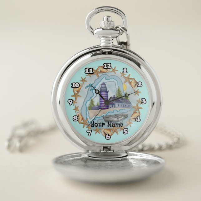 Maine Shells Lighthouse  watch (Inside)