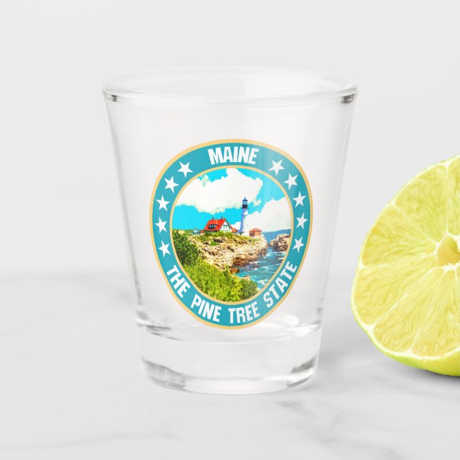 Maine                                              shot glass (Front)