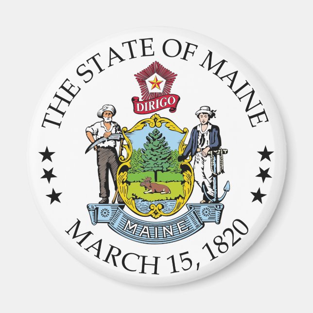 Maine sign magnet (Front)