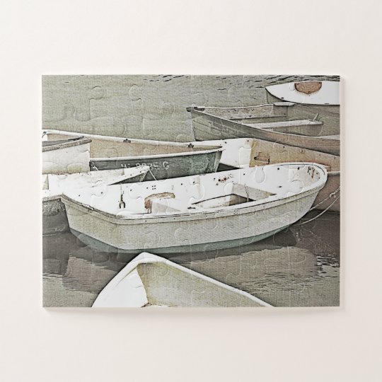 maine small boats rowboat oversized jigsaw puzzle zazzle.com