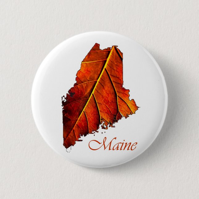 Maine Souvenir Gift Item Button (Front)