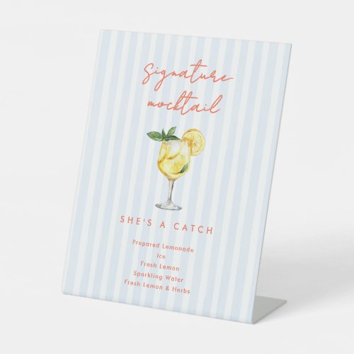 Maine Squeeze Coastal Signature Mocktail Sign 
