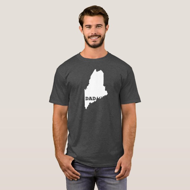 Maine State Dad Shirt (Front Full)