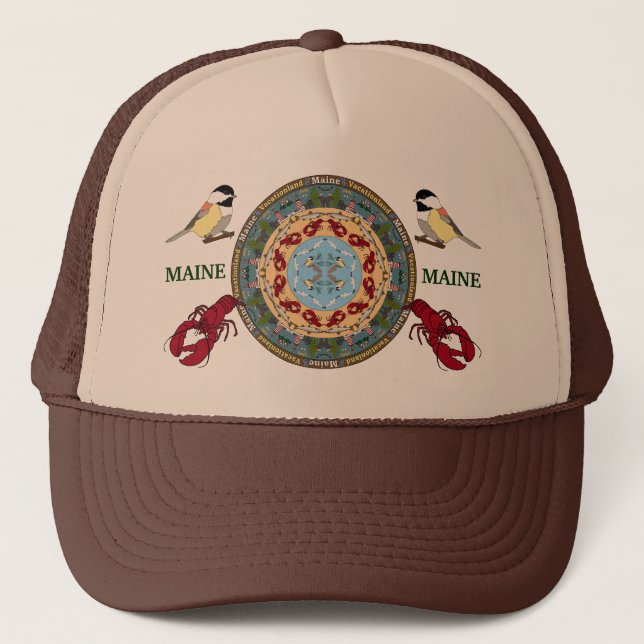 Maine State Mandala Hat 2 (Front)