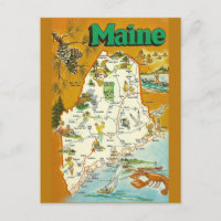 Maine State  Map