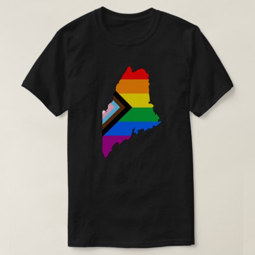 Maine State Pride LGBTQ Progress Pride T_Shirt