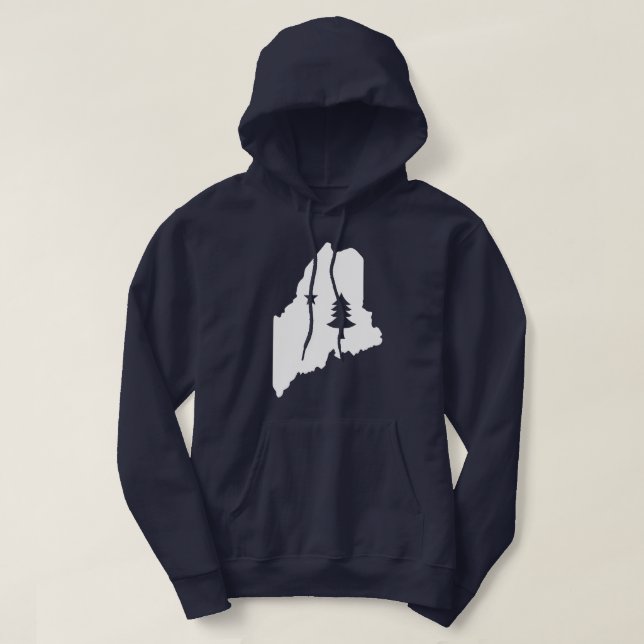 Maine State T-Shirt Hoodie (Design Front)
