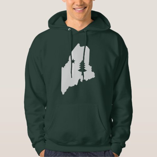 Maine State T_Shirt Hoodie