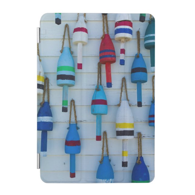 Maine, Stonington, decorative lobster buoys iPad Mini Cover (Front)