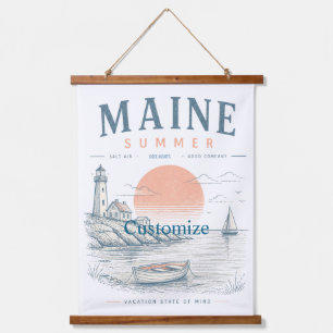 Maine Summer Fun Thunder_Cove Hanging Tapestry