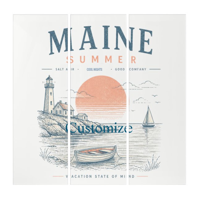 Maine  Summer Fun Thunder_Cove Triptych (Front)