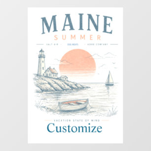 Maine Summer Fun Thunder_Cove Wall Decal