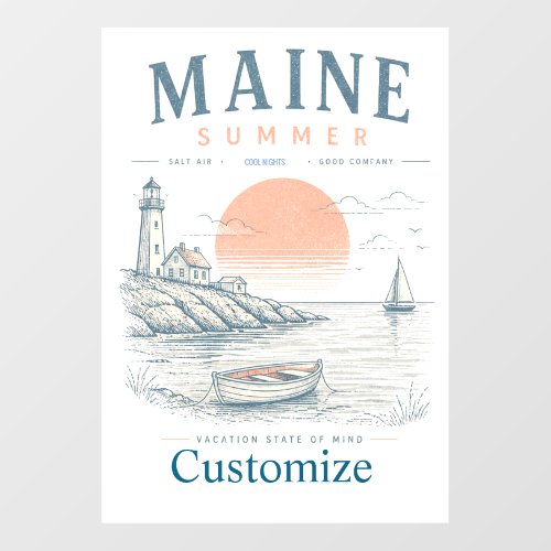 Maine Summer Fun Thunder_Cove Wall Decal