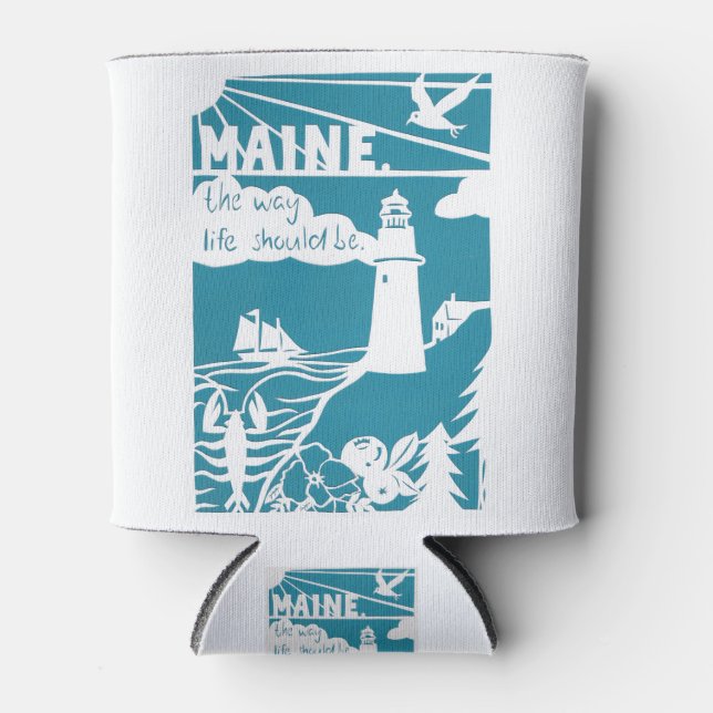 Maine- the way life should be can cooler (Front)