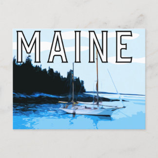 Maine theme post card