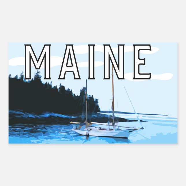 Maine theme sticker (Front)