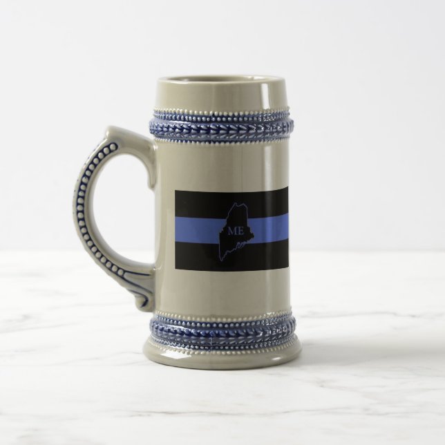 Maine Thin Blue Line Stein (Left)