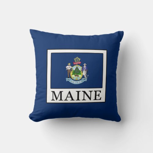 Maine Throw Pillow