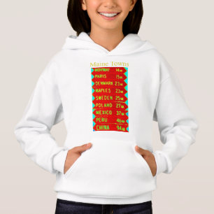 Maine Towns Sign Thunder_Cove Hoodie