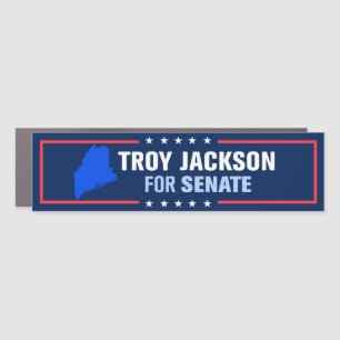 Maine Troy Jackson for Senate Bumper Car Magnet