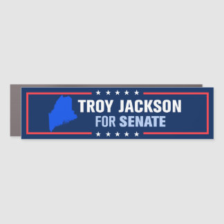 Maine Troy Jackson for Senate Bumper Car Magnet