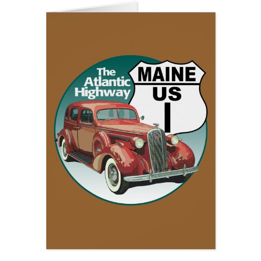 Maine US Route 1 - The Atlantic Highway (Front)