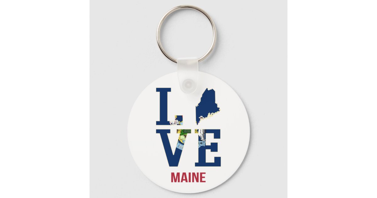 State Love Keychain