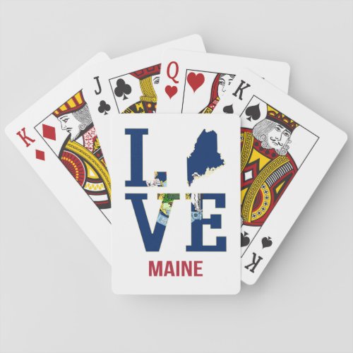 Maine US State Love Playing Cards