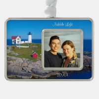 Maine Vacation Family Photo Date Nubble Lighthouse