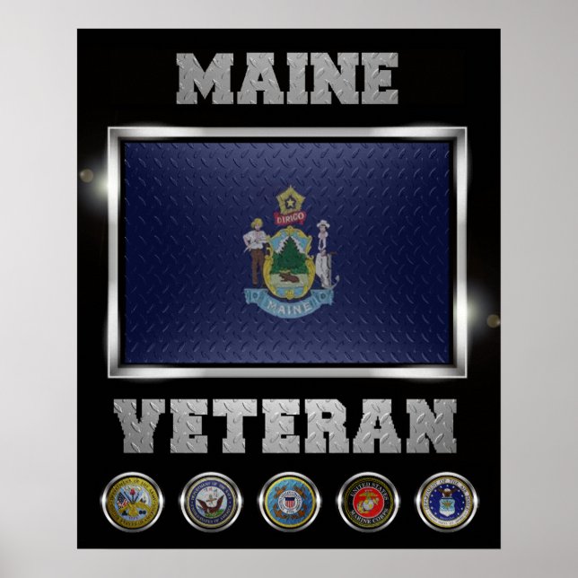 Maine Veteran poster (Front)