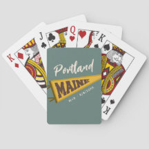 Maine, Vintage Retro Sports Banner, Custom Text