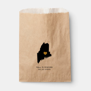 Maine Wedding Favor Treat Sacks, Gift Bags